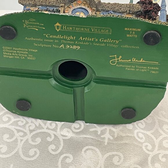 Thomas Kinkade "Candlelight Artists Gallery" #A3289 *Light Not Included - Picture 6 of 8